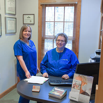 Dr. Walker and team member